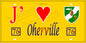 Plaque métal décorative 15X30 J' ❤️ Oherville, Seine Maritime (76) jaune