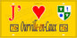 Plaque métal décorative 15X30 J' ❤️ Ourville-en-Caux, Seine Maritime (76) jaune