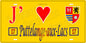 Plaque métal décorative 15 x 30 cm fond mur jaune 57 J' ❤️ Puttelange-aux-Lacs, canton Sarralbe Moselle 57