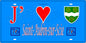 Plaque métal décorative 15x30 J' ❤️ Saint-Aubin-sur-Scie, Seine Maritime (76) bleu