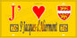 Plaque métal décorative 15x30 J' ❤️ Saint-Jacques-d'Aliermont, Seine Maritime (76) jaune