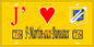Plaque métal décorative 15X30 J' ❤️ Saint-Martin-aux-Buneaux, Seine Maritime (76) jaune