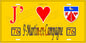 Plaque métal décorative 15x30 J' ❤️ Saint-Martin-en-Campagne, Seine Maritime (76) jaune