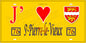 Plaque métal décorative 15X30 J' ❤️ Saint-Pierre-le-Vieux, Seine Maritime (76) jaune