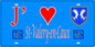 Plaque métal décorative 15X30 J' ❤️ Saint-Valery-en-Caux, Seine Maritime (76) bleu