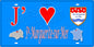 Plaque métal décorative  15x30J' ❤️ Sainte-Marguerite-sur-Mer, Seine Maritime (76) bleu carte