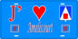 Plaque métal décorative 15 x 30 cm fond bleu 57 J' ❤️ Amelécourt, canton du Saulnois Moselle 57