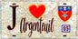 Plaque métal décorative  J' ❤️Argenteuil , Val d'Oise (95)