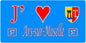 Plaque métal décorative 15 x 30 cm fond  mur bleu 57 J' ❤️Ars sur Moselle, canton Les Coteaux de Moselle  57