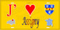 Plaque métal décorative  J' ❤️ Assigny, Seine Maritime (76) jaune carte