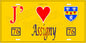 Plaque métal décorative  J' ❤️ Assigny, Seine Maritime (76) jaune