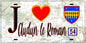 Plaque métal décorative  J' ❤️ Audun-le-Roman, Meurthe et Moselle (54)