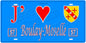 PlaquePlaque métal décorative 15 x 30 cm fond mur bleu 57 J' ❤️ Boulay-Moselle, canton Boulay-Moselle Moselle 57