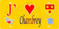 Plaque métal décorative 15 x 30 cm fond jaune carte J' ❤️ Chambrey, canton du Saulnois Moselle 57