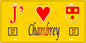 Plaque métal décorative 15 x 30 cm fond jaune 57 J' ❤️ Chambrey, canton du Saulnois Moselle 57