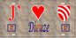 Plaque métal décorative 15 x 30 cm mur antique 57 J' ❤️ Dieuze, canton du Saulnois Moselle 57