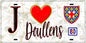 Plaque métal décorative  J' ❤️ Doullens, Somme (80)