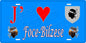 Plaque métal décorative 15 x 30 cm bleu J' ❤️ Foce-Bizese canton du Sartenais-Valinco  Corse du Sud - Plaquesfrance.com