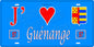 Plaque métal décorative 15 x 30 cm fond mur bleu 57 J' ❤️ Guénange, canton Metzervisse Moselle 57