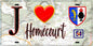 Plaque métal décorative  J' ❤️ Homécourt, Meurthe et Moselle (54)