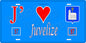 Plaque métal décorative 15 x 30 cm fond bleu 57 J' ❤️Juvelize, canton du Saulnois Moselle 57
