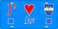 Plaque métal décorative 15 x 30 cm fond bleu 57 J' ❤️Lhor, canton du Saulnois Moselle 57