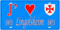 Plaque métal décorative, J' ❤️Lingolsheim, Bas Rhin, fond  mur bleu 67