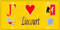Plaque métal décorative 15 x 30 cm fond jaune carte J' ❤️Liocourt, canton du Saulnois Moselle 57