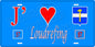 Plaque métal décorative 15 x 30 cm fond bleu 57 J' ❤️Loudrefing, canton du Saulnois Moselle 57