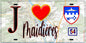 Plaque métal décorative  J' ❤️ Maidières, Meurthe et Moselle (54)