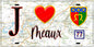 Plaque métal décorative  J' ❤️Meaux, Seine et Marne (77) fond carte
