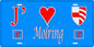 Plaque métal décorative 15 x 30 cm fond bleu 57 J' ❤️Molring, canton du Saulnois Moselle 57