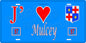 Plaque métal décorative 15 x 30 cm fond bleu 57 J' ❤️Mulcey, canton du Saulnois Moselle 57