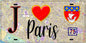 Plaque métal décorative  J' ❤️ Paris : Métro Opéra