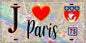 Plaque métal décorative  J' ❤️ Paris : Métro Palais Royal Musée du Louvre