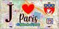 Plaque métal décorative  J' ❤️ Paris : Métro Station Pré Saint‑Gervais