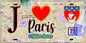 Plaque métal décorative  J' ❤️ Paris : Métro Station Anvers