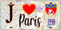 Plaque métal décorative  J' ❤️ Paris :  Métro Barbara