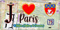 Plaque métal décorative  J' ❤️ Paris : Métro Station Château de Vincennes