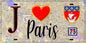 Plaque métal décorative  J' ❤️ Paris : Métro Chaussée d'Antin