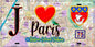 Plaque métal décorative  J' ❤️ Paris : Métro Station Colonel Fabien