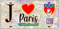 Plaque métal décorative  J' ❤️ Paris : Métro Station Daumesnil