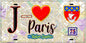 Plaque métal décorative  J' ❤️ Paris : Métro Station Dupleix
