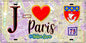 Plaque métal décorative  J' ❤️ Paris : Métro Station Duroc