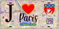 Plaque métal décorative  J' ❤️ Paris : Métro Europe