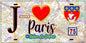 Plaque métal décorative  J' ❤️ Paris : Métro Station La Défense