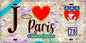 Plaque métal décorative  J' ❤️ Paris : Métro Laumière