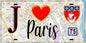 Plaque métal décorative  J' ❤️ Paris : Métro Mairie d'Ivry