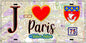 Plaque métal décorative  J' ❤️ Paris : Métro Station Nation