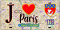 Plaque métal décorative  J' ❤️ Paris : Métro Station Oberkampf